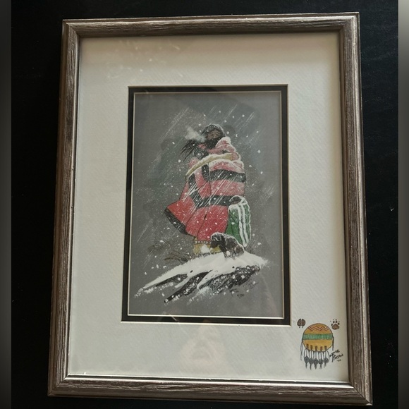 William t zivic Other - William T Zivic Western Artist Numbered Print 4/30 Signed On Back-Framed